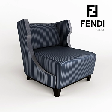 Italian Made Fendi Dorchester Chair 3D model image 1 