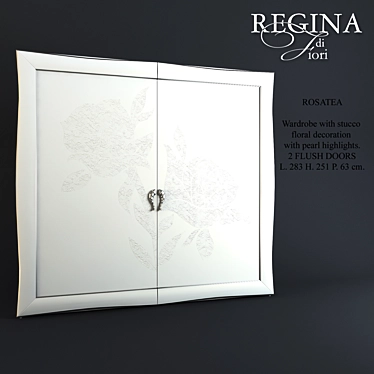 Elegant Regina di Fiori Wardrobe 3D model image 1 