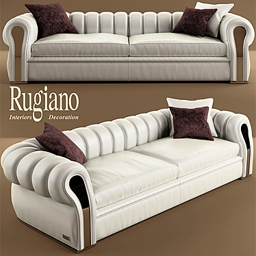 Karma Sofa & Chair: Luxurious Elegance 3D model image 1 