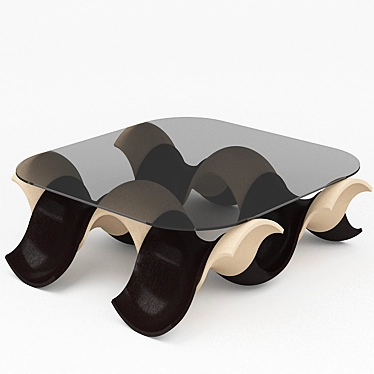 WaveStyle Modern Table 3D model image 1 