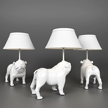 Doggy Desk Lamp 3D model image 1 