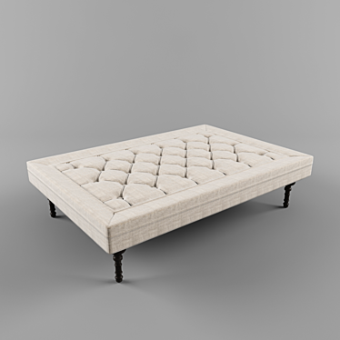 Modern Banquette with Storage 3D model image 1 