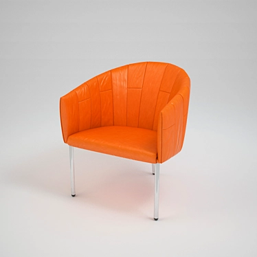 Elegant Rumba Chair by Jori 3D model image 1 