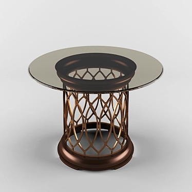 Sleek Wood Coffee Table 3D model image 1 