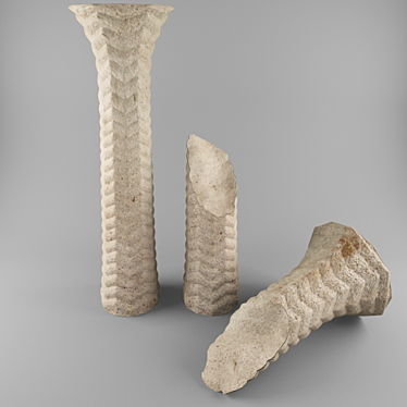 Ancient Artifact: Archaeological Column 3D model image 1 
