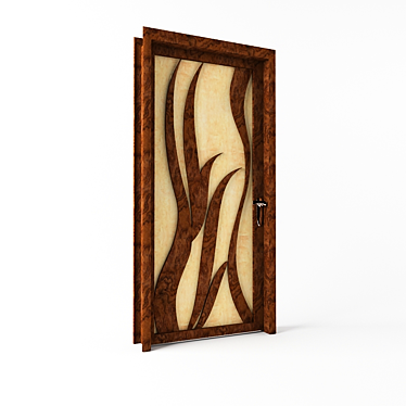 African-Inspired Door 3D model image 1 