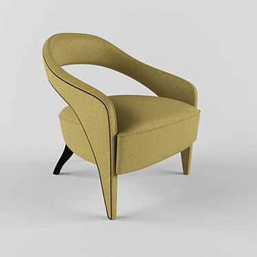 Modern Elegance: TELLUS Armchair 3D model image 1 