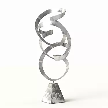 Contemporary Metal Sculpture by Zuo 3D model image 1 