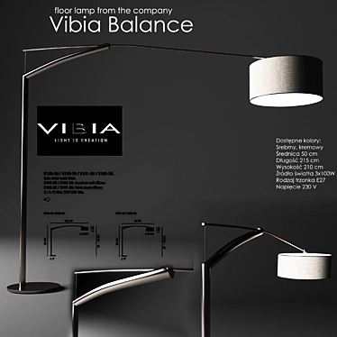 Floor lamp from the company Balance Fabric Vibia