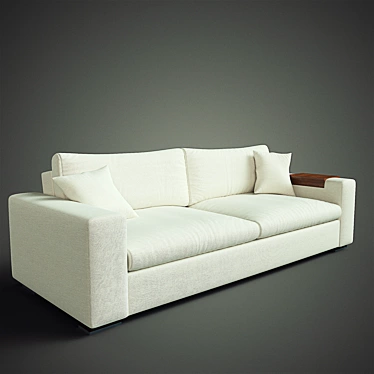 Italian Two-Seater Sofa by Giulio Marelli 3D model image 1 