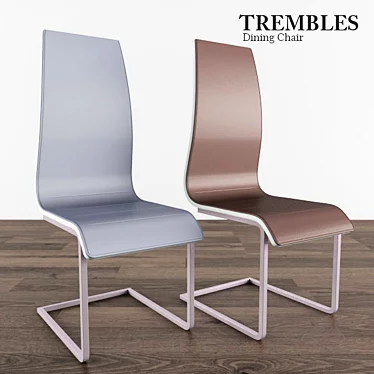 Elegant Trembles Dining Chair 3D model image 1 