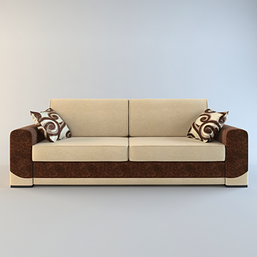 Stylish "Favorite" Sofa 3D model image 1 