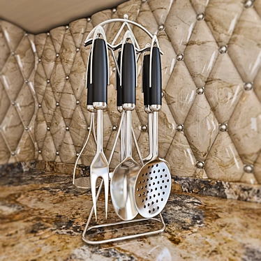 Versatile Kitchen Utensil Set 3D model image 1 