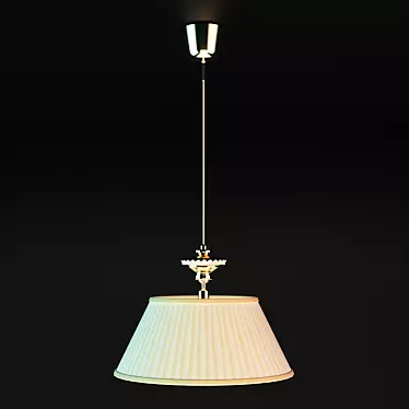 Elegant Ivory Pendant Light 3D model image 1 