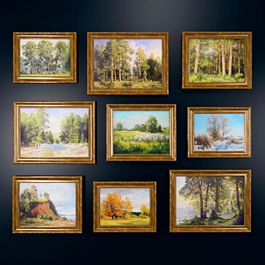 Timeless Landscapes by Ilyin: Framed 3D model image 1 