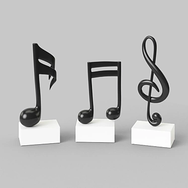 Melody Makers: Musical Symbol Figures 3D model image 1 