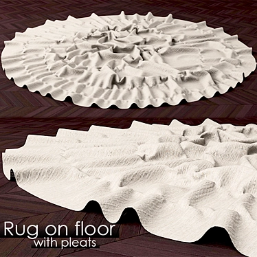 Rug with folds