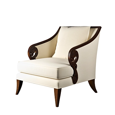 Elegant Christopher Guy Jude Armchair 3D model image 1 