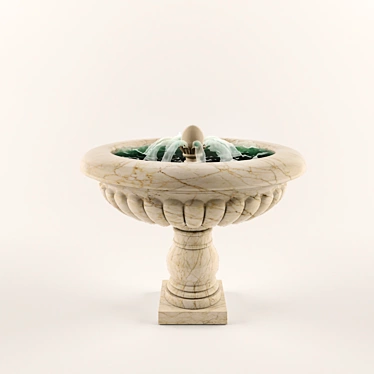 Elegant Water Fountain 3D model image 1 
