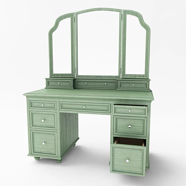 Elegant Vanity Table 3D model image 1 