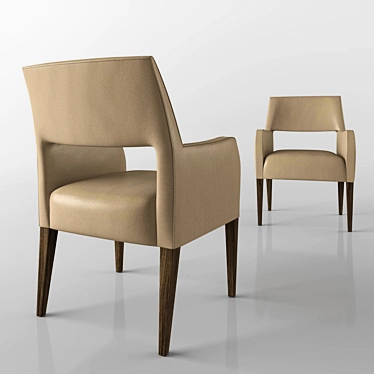 Luxury Malerba Chair: Elegant Solitaire 3D model image 1 