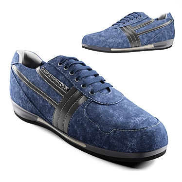 Title: Giampiero Nicola Men's Sneakers 3D model image 1 