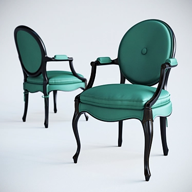 Salda Arredamenti Sr Blue Chair 3D model image 1 