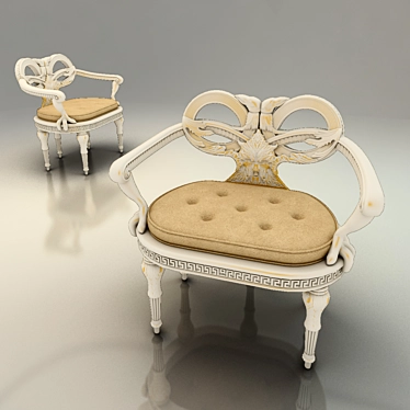 Vintage Armchair with Classic Style 3D model image 1 