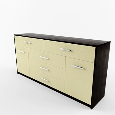 Vintage Chest of Drawers 3D model image 1 