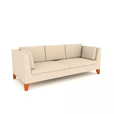 Sleek Stockholm Sofa 3D model image 1 