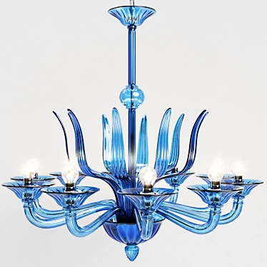 Elegant De Majo Chandelier 7077 3D model image 1 