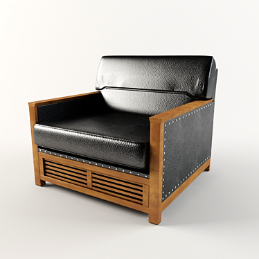 Zivella Armchair: Comfort Redefined 3D model image 1 
