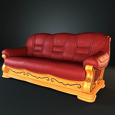 Pinskdrev Consul 21 Sofa (3M) 3D model image 1 