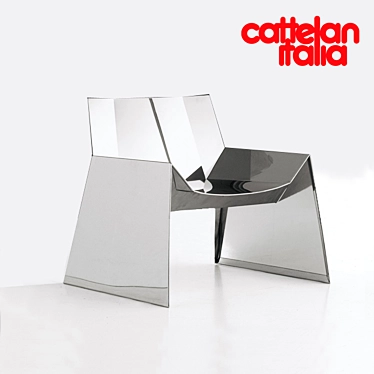 Sleek Alaska Chair by Cattelan 3D model image 1 