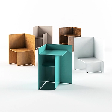 Judd Bedside Table - Stylish and Compact Storage 3D model image 1 