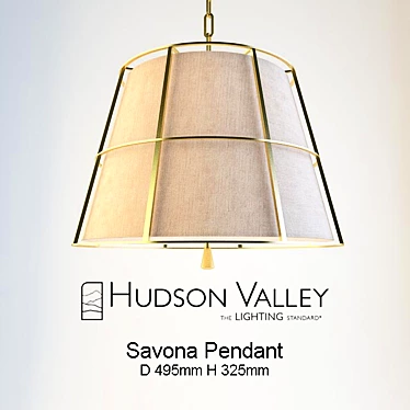 Savona Pendant Light - Elegant and Sophisticated 3D model image 1 