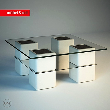 Modern Square Coffee Table Boss 3D model image 1 