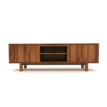 Sleek Stockholm TV Stand 3D model image 1 