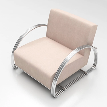 Elegant Basque Chair - Timeless Comfort 3D model image 1 