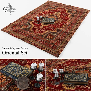 Exquisite Oriental Rug Collection 3D model image 1 