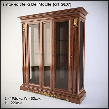 Stella Del Mobile Showcase (art.GL07) 3D model image 1 