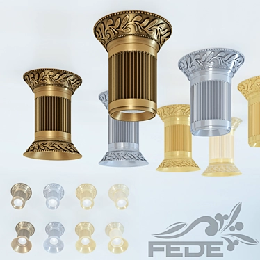 Fede Vienna Pendant Light 3D model image 1 