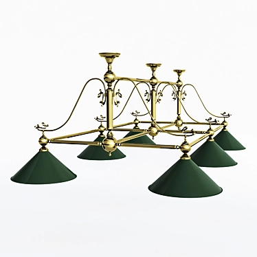 Modern Billiard Lamp - Chelsom BI / 4016/6 3D model image 1 