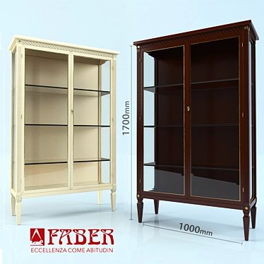 Elegant Oak Showcase: Showcase Sabrina Faber 3D model image 1 