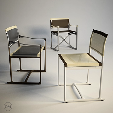 Mirto Outdoor Chair: Modern Elegance for Your Patio 3D model image 1 