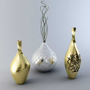 Contemporary Home Decor Vase 3D model image 1 