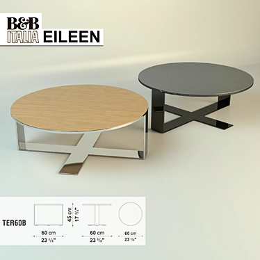 Elegant B&B Italia Eileen Coffee Table 3D model image 1 