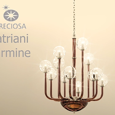 Title: Elegant Preciosa Satriani Chandelier 3D model image 1 