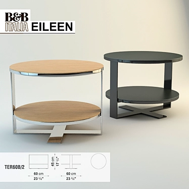Elegant B&B Italia Eileen 60B - Modern Low Table 3D model image 1 