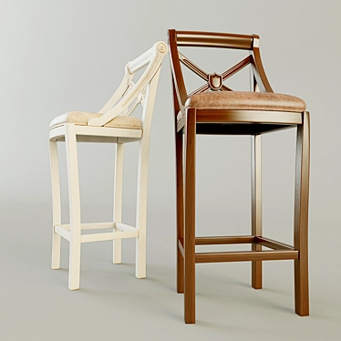 Elegant Bar Chair 3D model image 1 